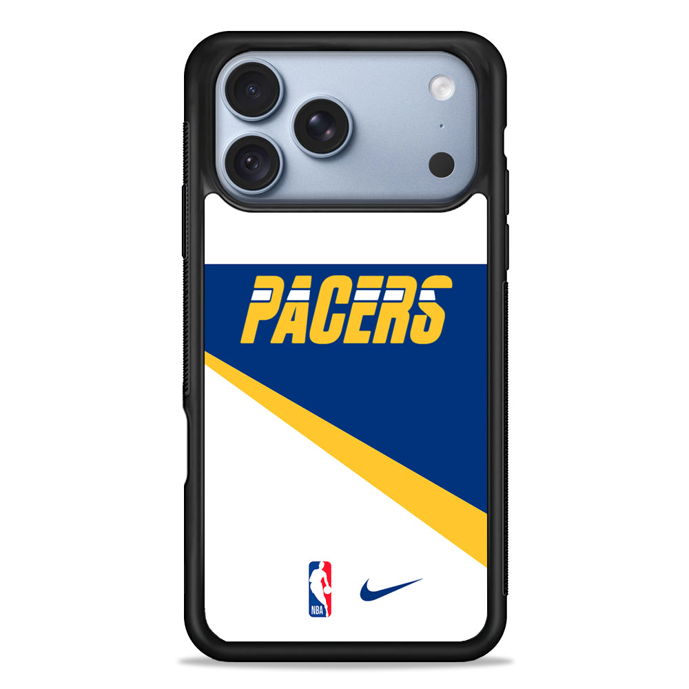NBA Indiana Pacers White Nike iPhone 18 Pro Case - iPhone 18 Pro Silicone Case