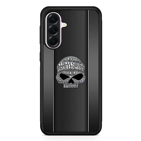 Harley Davidson Skull Design Samsung Galaxy A56 Case | Samsung Galaxy A56 Protective Rubber Case