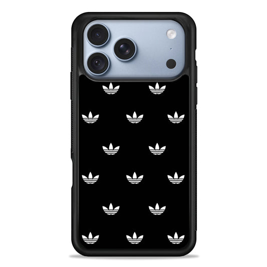 Adidas Doodle In Black iPhone 18 Pro Case - iPhone 18 Pro Silicone Case