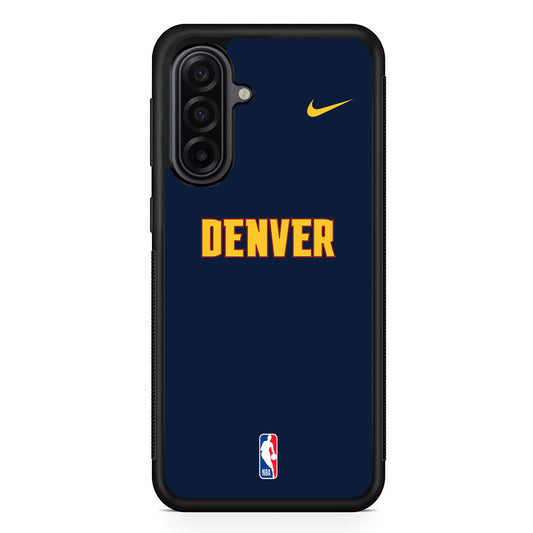 NBA Denver Nuggets Navy Nike Samsung Galaxy A17 Case | Durable Rubber Samsung Galaxy A17 Phone Case