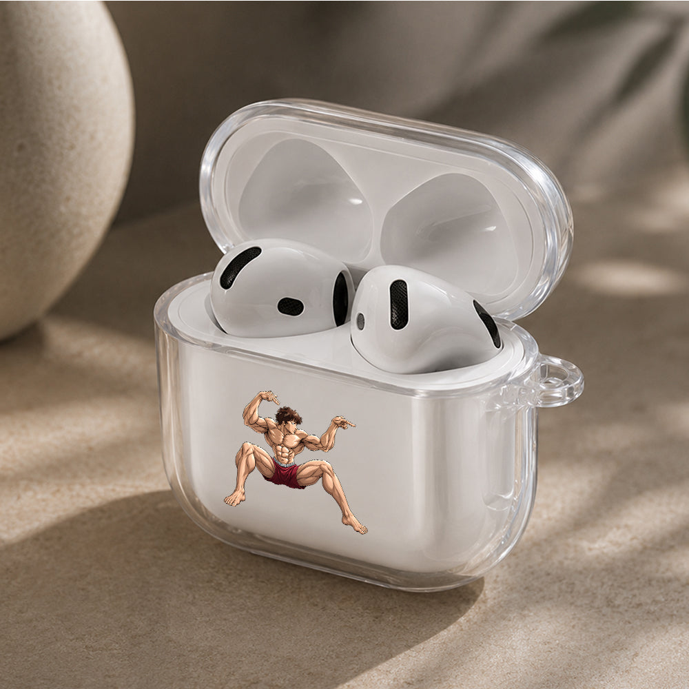 Baki Hanma Protective Apple Airpods 4 Clear Case - Durable Clear Protection