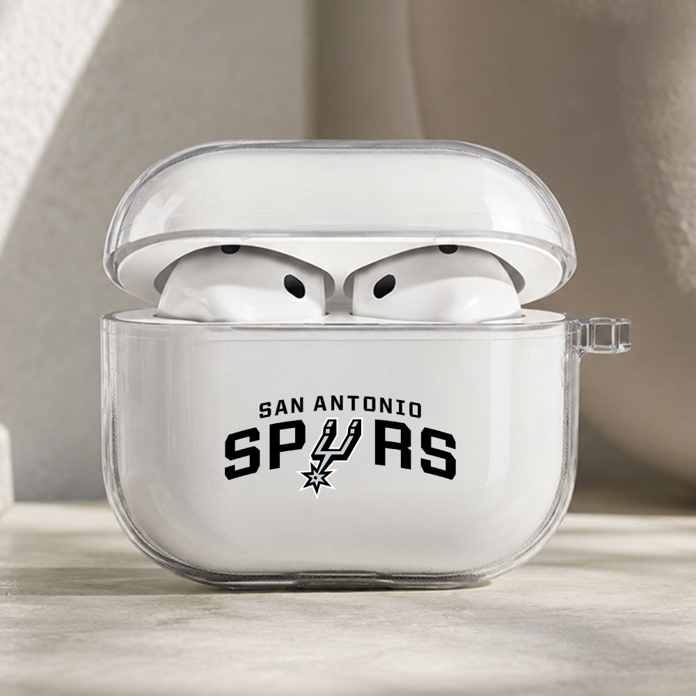 NBA San Antonio Spurs Symbol Protective Apple AirPods Pro 3 Clear Case | Shockproof Cover