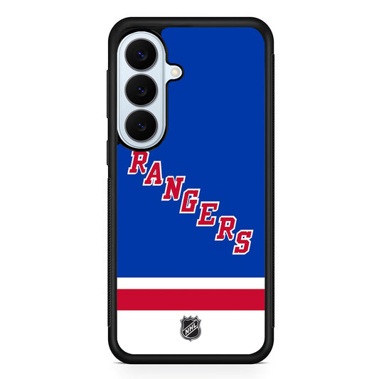 NHL New York Rangers Blue Samsung Galaxy S26 Plus Case | Slim Protective Rubber Cover