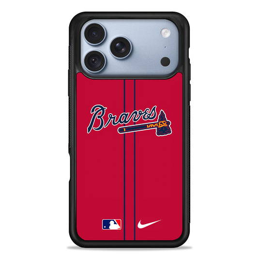 MLB Atlanta Braves Red Nike iPhone 18 Pro Case - iPhone 18 Pro Silicone Case