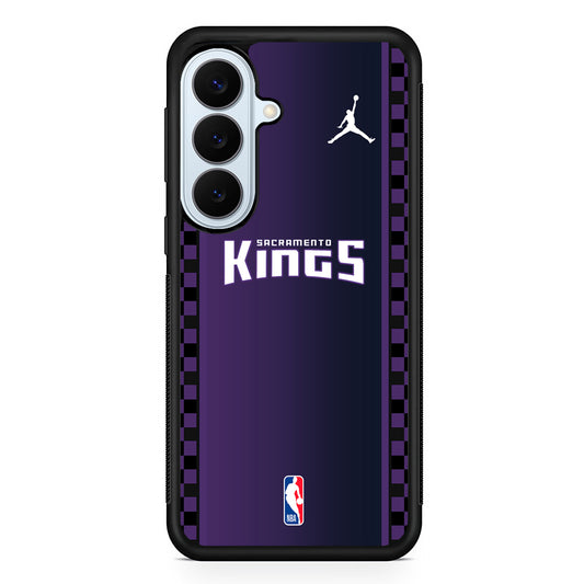 NBA Sacramento Kings Purple Jordan Samsung Galaxy S26 Plus Case | Lightweight Protective Phone Cover