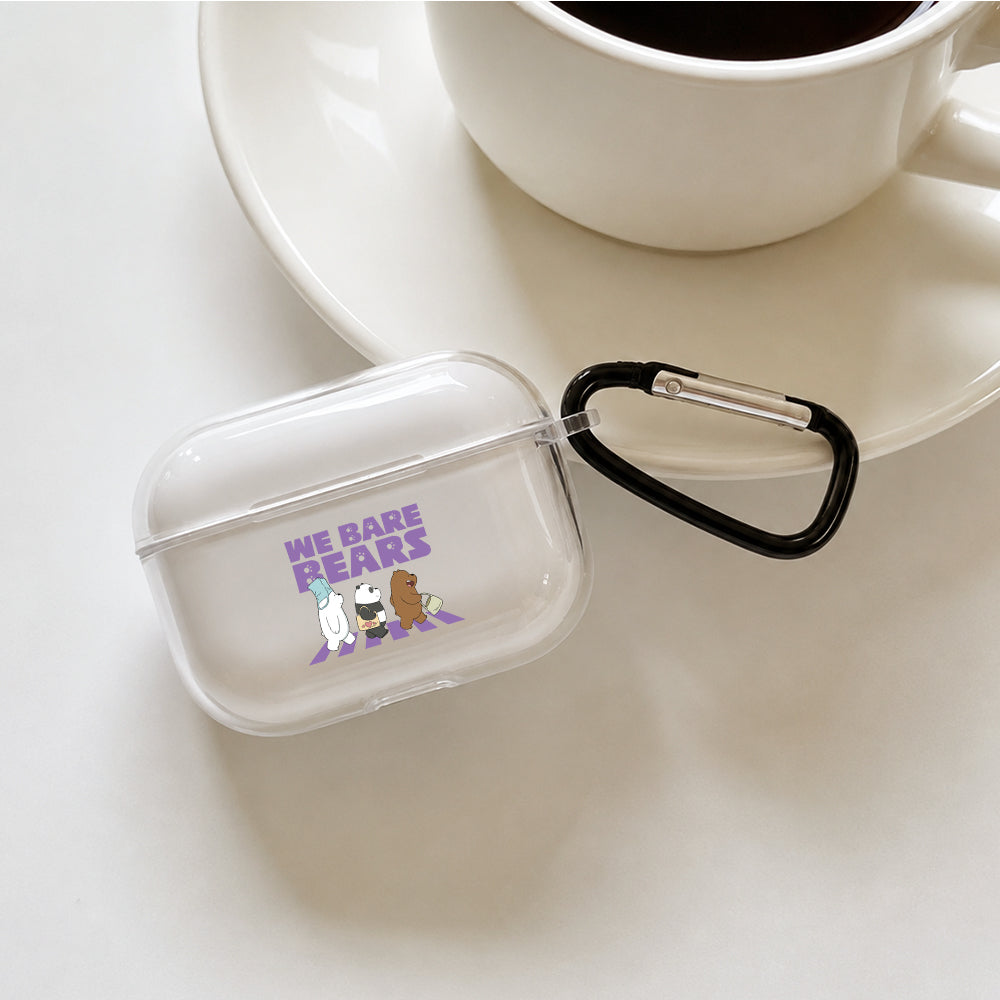 We Bare Bears Abbey Road Protective Apple AirPods Pro 3 Clear Case | Shockproof Cover