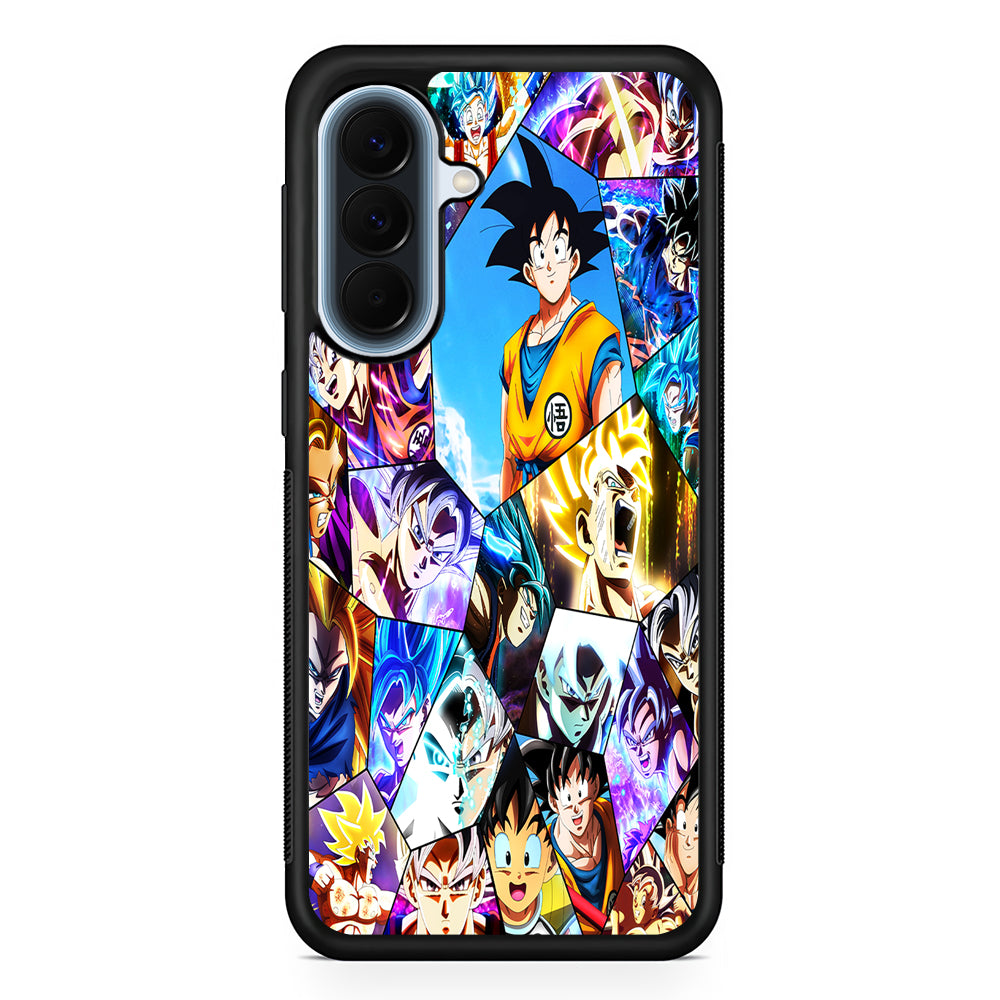 Goku Evolution Collage Samsung Galaxy A57 Case | Slim Samsung Galaxy A57 Protective Case