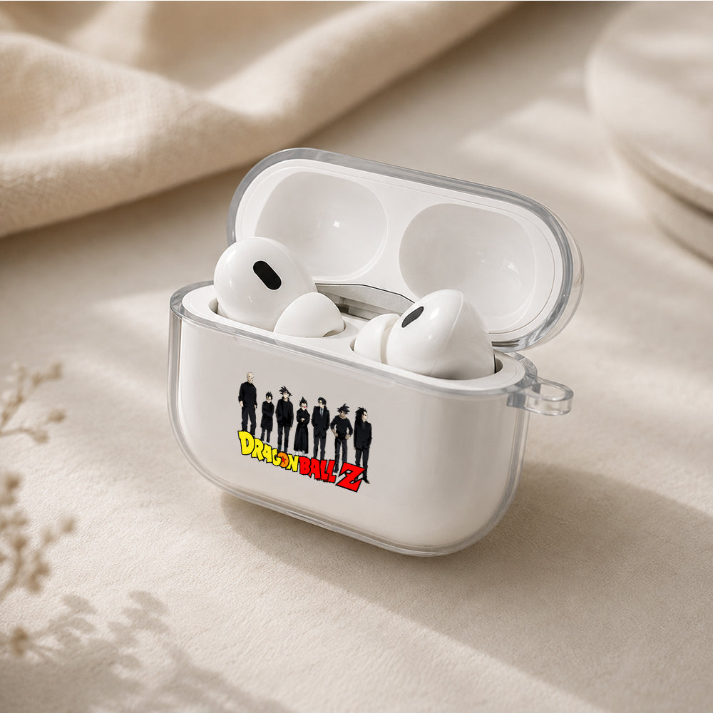 Dragon Ball Z Mafia Style Protective Apple AirPods Pro 3 Clear Case | Shockproof Cover