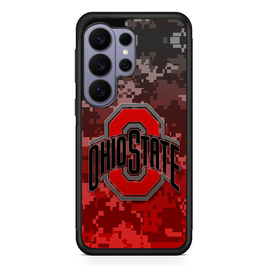 Ohio State Pixel Art Samsung Galaxy S26 Ultra Case | Protective Rubber Cover