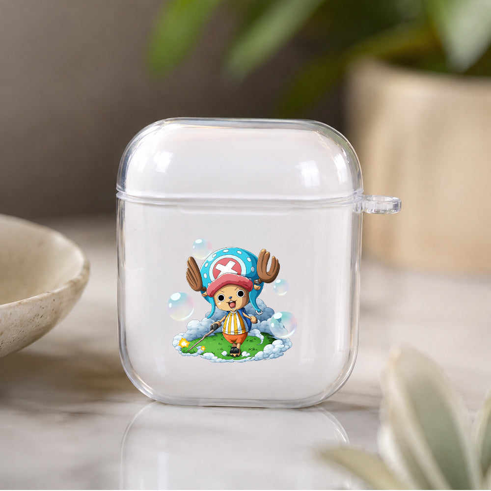One Piece Tony Tony Chopper Protective Clear Case Cover For Apple Airpods | Soft Silicone AirPods 1 / 2 Case | Protective Cover