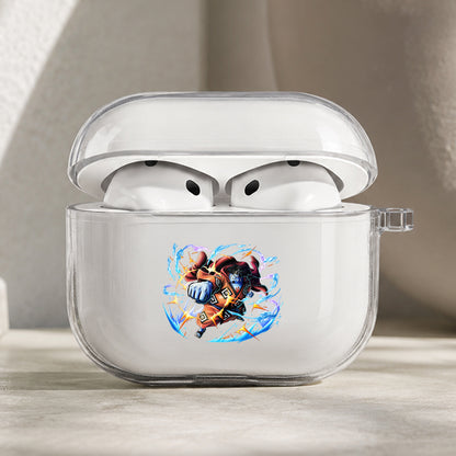 Jinbe Fish Man Karate Protective Apple AirPods Pro 3 Clear Case | Shockproof Cover