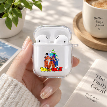 Dragon Ball Z Goku Team Protective Clear Case Cover For Apple Airpods | Soft Silicone AirPods 1 / 2 Case | Protective Cover