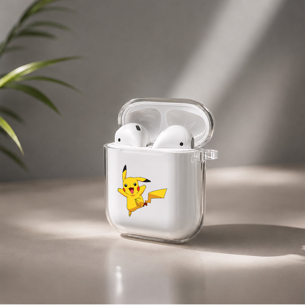 Cute Pikachu Pokemon Protective Clear Case Cover For Apple Airpods | Soft Silicone AirPods 1 / 2 Case | Protective Cover