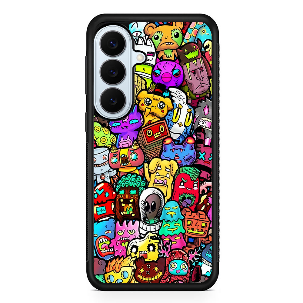 Doodle Cute Character Samsung Galaxy S26 Plus Case | Slim Protective Rubber Cover
