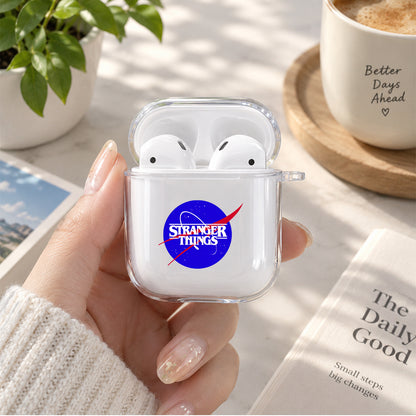 Stranger Things Universe Cover Protective Clear Case Cover For Apple Airpods | Soft Silicone AirPods 1 / 2 Case | Protective Cover