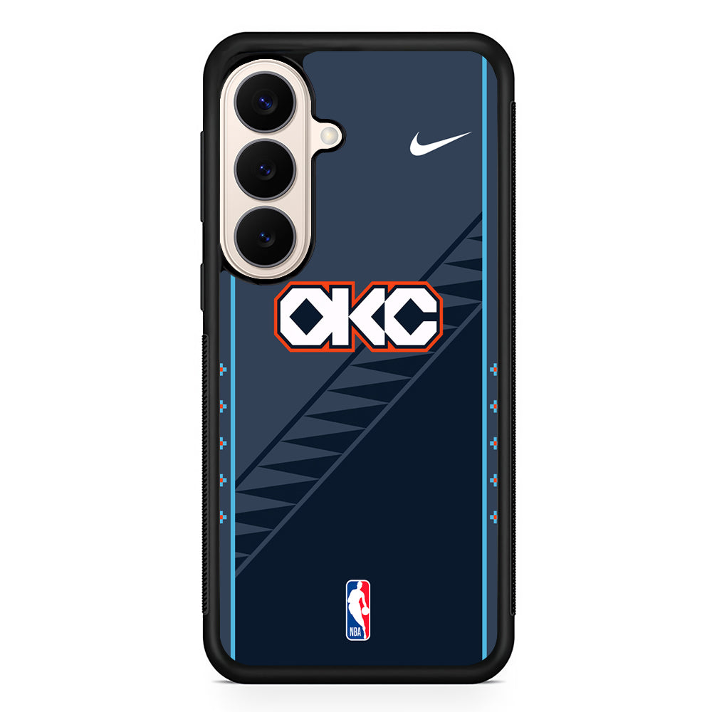 NBA Oklahoma City Thunder Navy Nike Samsung Galaxy S26 Case – Slim Protective Phone Cover