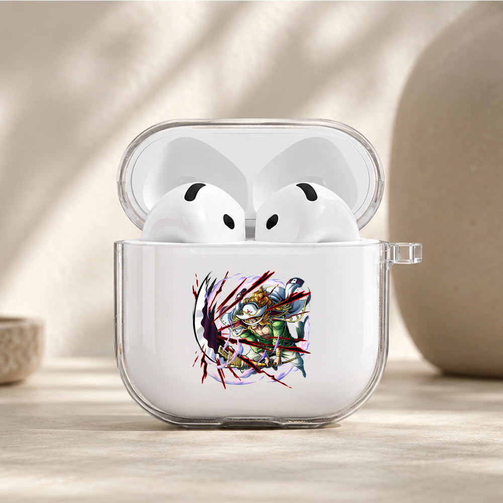 Whitebeard Strongest Man Protective Apple Airpods 4 Clear Case - Durable Clear Protection