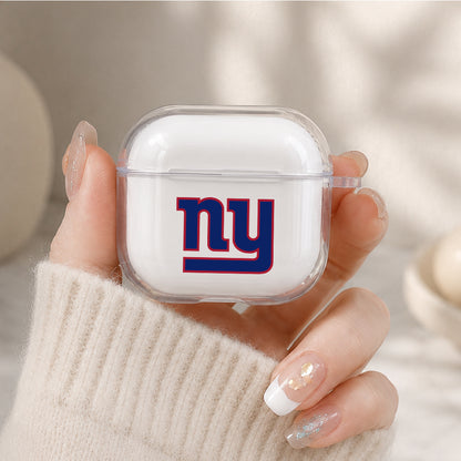 NFL New York Giants Logo Protective Apple Airpods 4 Clear Case - Durable Clear Protection