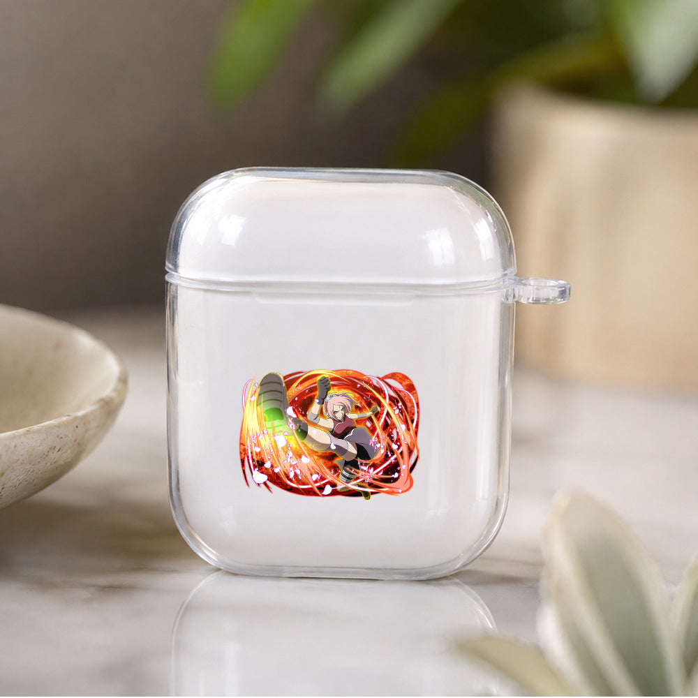 Sakura Ultimate Ninja Blazing Protective Clear Case Cover For Apple Airpods | Soft Silicone AirPods 1 / 2 Case | Protective Cover