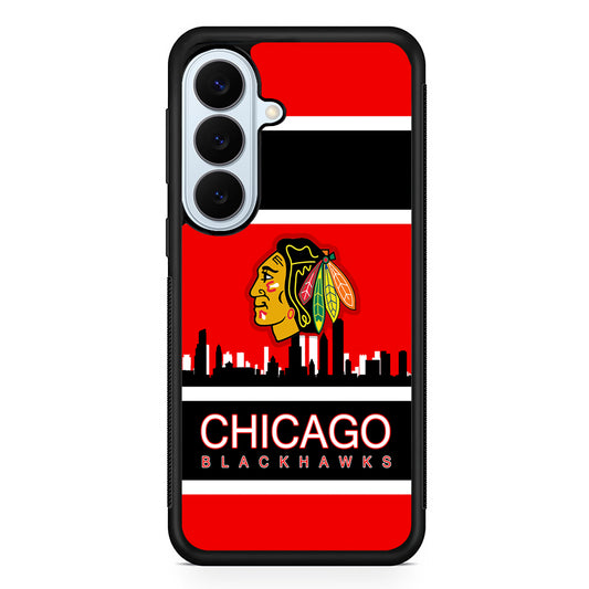 NHL Chicago Blackhawks Team Samsung Galaxy S26 Plus Case | Slim Protective Rubber Cover