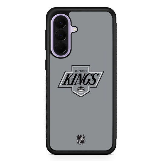 NHL Los Angeles Kings Gray Samsung Galaxy A37 Case | Samsung Galaxy A37 Rubber Protective Case
