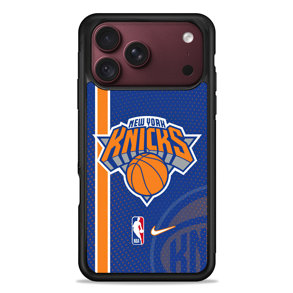 NBA New York Knicks Blue Nike iPhone 18 Pro Max Case – Slim Silicone Protective Cover