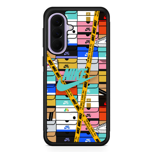 Nike Box Shoes Collage Samsung Galaxy A37 Case | Samsung Galaxy A37 Rubber Protective Case