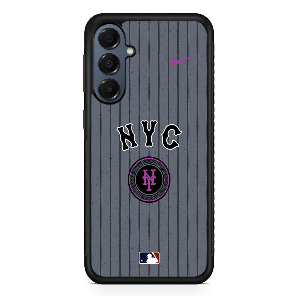 MLB New York Mets Gray Nike Samsung Galaxy A16 Case | Slim Protective Cover for Samsung Galaxy A16