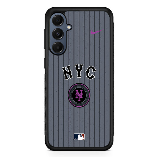 MLB New York Mets Gray Nike Samsung Galaxy A16 Case | Slim Protective Cover for Samsung Galaxy A16