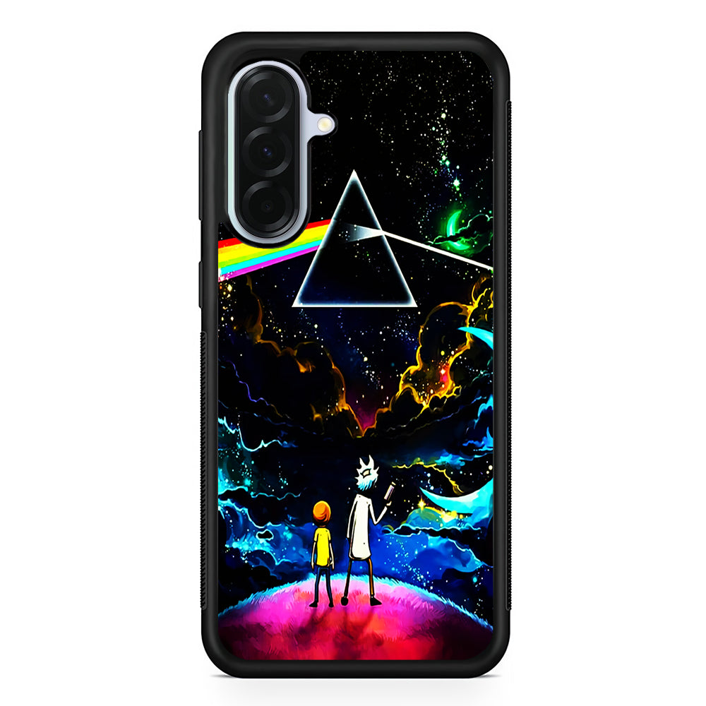 Rick and Morty Triangle Painting Samsung Galaxy A36 Case | Durable Samsung Galaxy A36 Protective Case