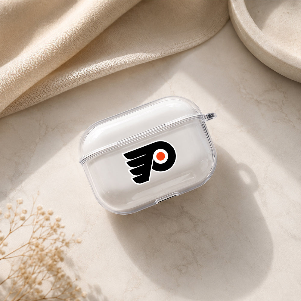 NHL Philadelphia Flyers Symbol Protective Apple AirPods Pro 3 Clear Case | Shockproof Cover