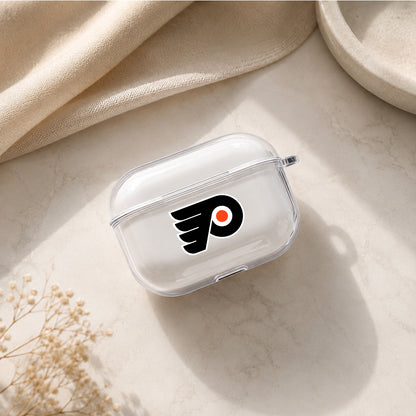 NHL Philadelphia Flyers Symbol Protective Apple AirPods Pro 3 Clear Case | Shockproof Cover