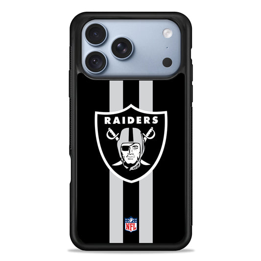 NFL Las Vegas Raiders Black iPhone 18 Pro Case - iPhone 18 Pro Silicone Case
