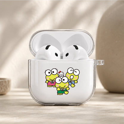 Keroppi with Friends Protective Apple Airpods 4 Clear Case - Durable Clear Protection