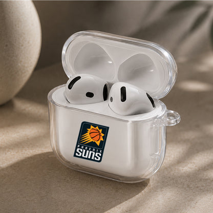 NBA Phoenix Suns Logo Protective Apple Airpods 4 Clear Case - Durable Clear Protection