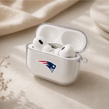 NFL New England Patriots Symbol Protective Apple AirPods Pro 3 Clear Case | Shockproof Cover