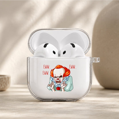 IT Pennywise Feeling Disgusted Protective Apple Airpods 4 Clear Case - Durable Clear Protection