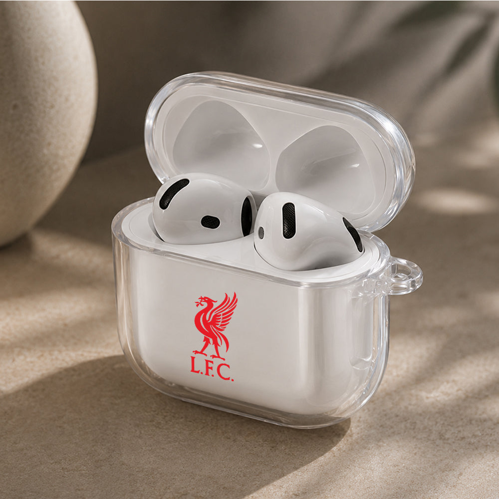Liverpool Football Logo Protective Apple Airpods 4 Clear Case - Durable Clear Protection