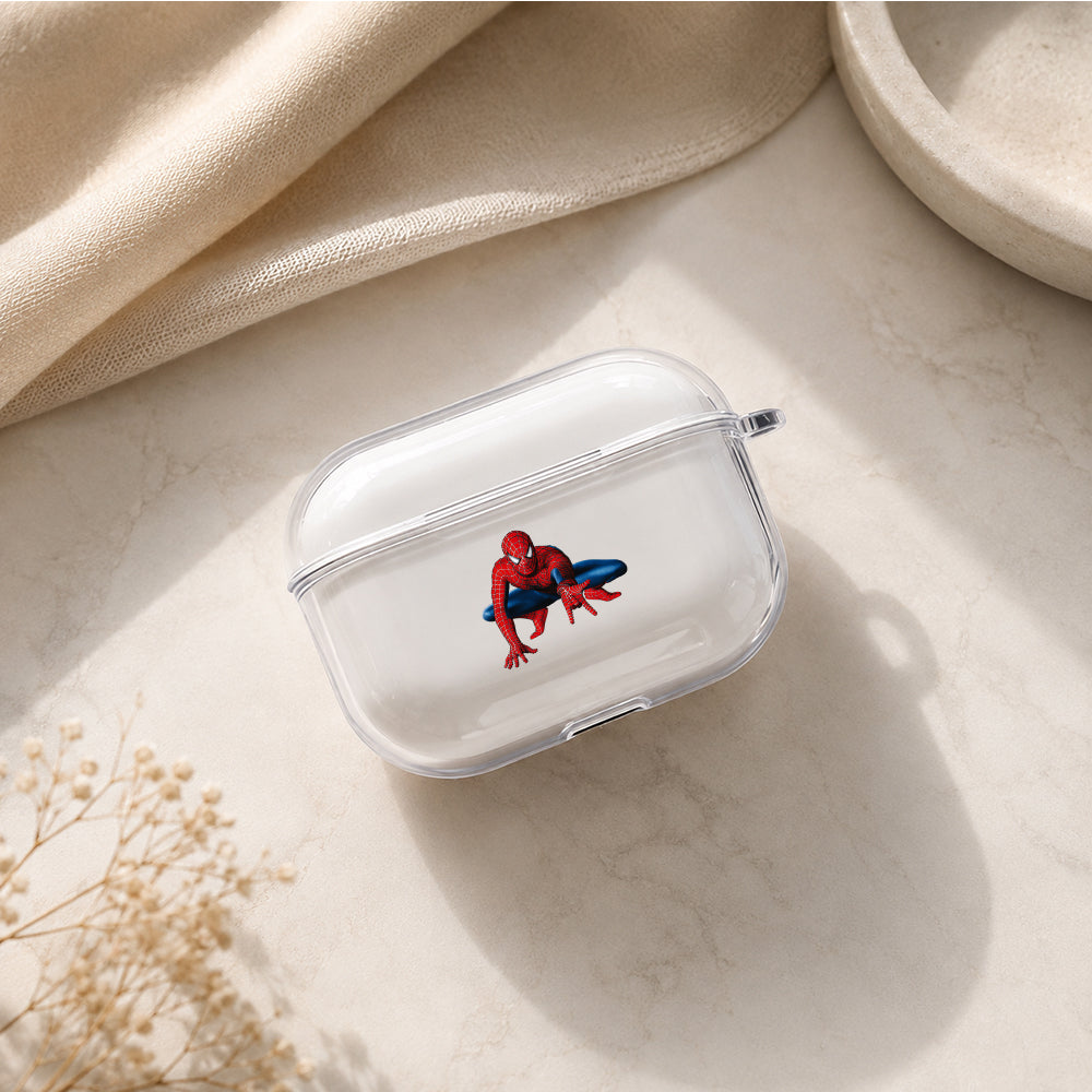 Spider-Man Classic Style Protective Apple AirPods Pro 3 Clear Case | Shockproof Cover