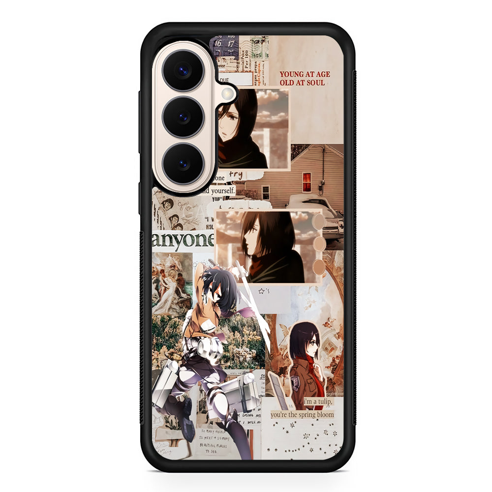 Mikasa Attack On Titan Aesthetic Samsung Galaxy S26 Case | Durable Protective Rubber Cover