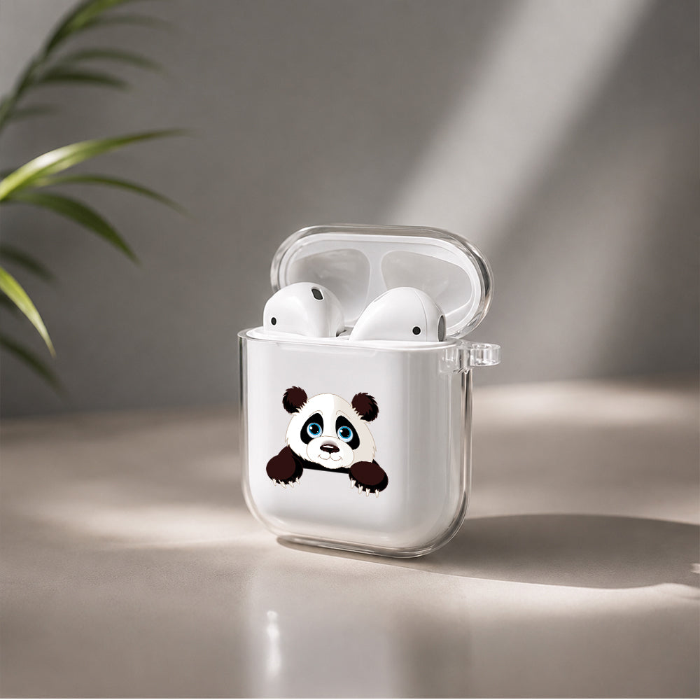 Cute Panda Protective Clear Case Cover For Apple Airpods | Soft Silicone AirPods 1 / 2 Case | Protective Cover
