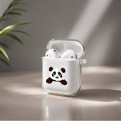 Cute Panda Protective Clear Case Cover For Apple Airpods | Soft Silicone AirPods 1 / 2 Case | Protective Cover