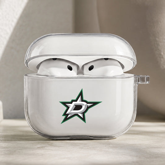 NHL Dallas Stars Symbol Protective Apple AirPods Pro 3 Clear Case | Shockproof Cover