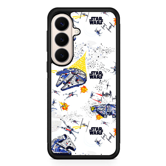 Star Wars Fighter Plane Samsung Galaxy S26 Case | Durable Protective Rubber Cover