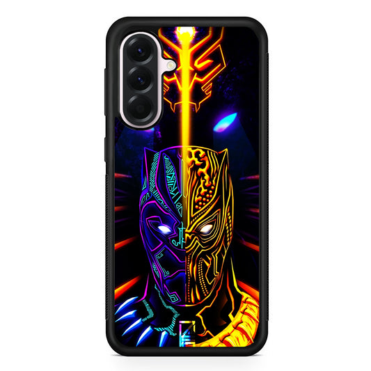 Black Panther And Golden Jaguar Samsung Galaxy A56 Case | Samsung Galaxy A56 Protective Rubber Case