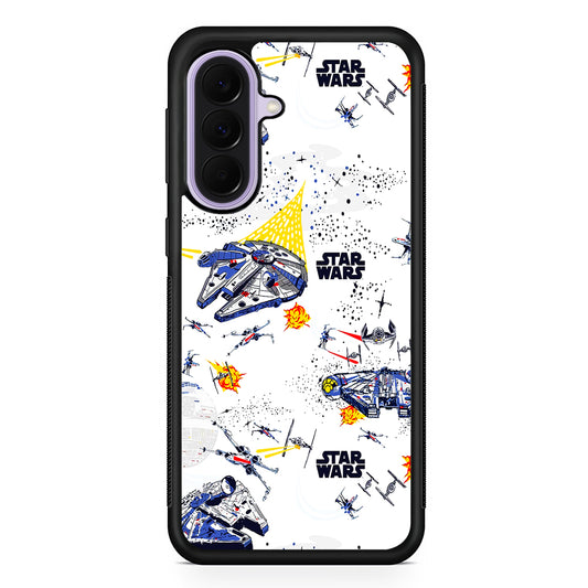 Star Wars Fighter Plane Samsung Galaxy A37 Case | Samsung Galaxy A37 Rubber Protective Case