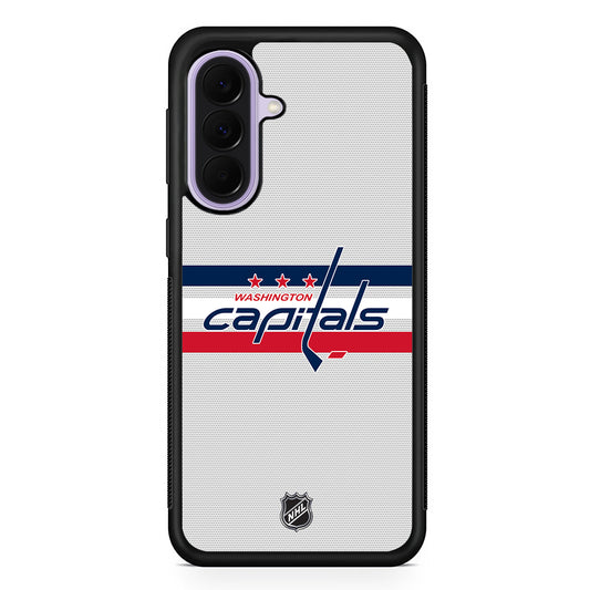 NHL Washington Capitals Dots Pattern Samsung Galaxy A37 Case | Samsung Galaxy A37 Rubber Protective Case