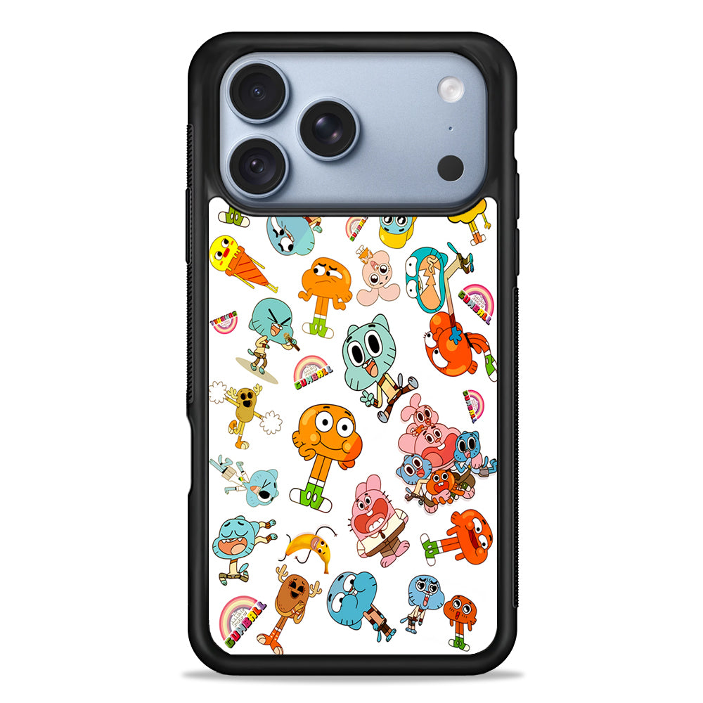 Gumball Doodle iPhone 18 Pro Case - iPhone 18 Pro Silicone Case