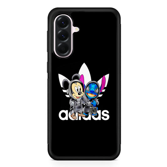 Adidas Stitch X Mickey Mouse Samsung Galaxy A56 Case | Samsung Galaxy A56 Protective Rubber Case