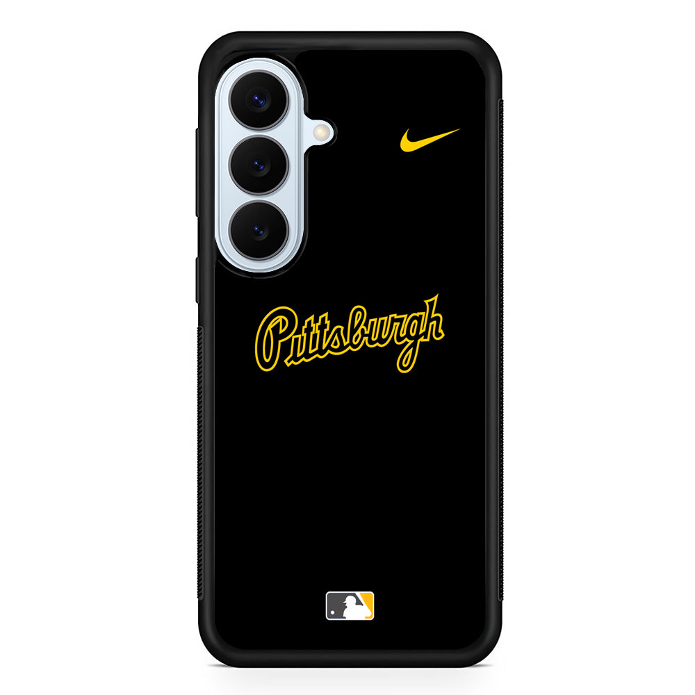 MLB Pittsburgh Pirates Black Nike Samsung Galaxy S26 Plus Case | Lightweight Protective Phone Cover